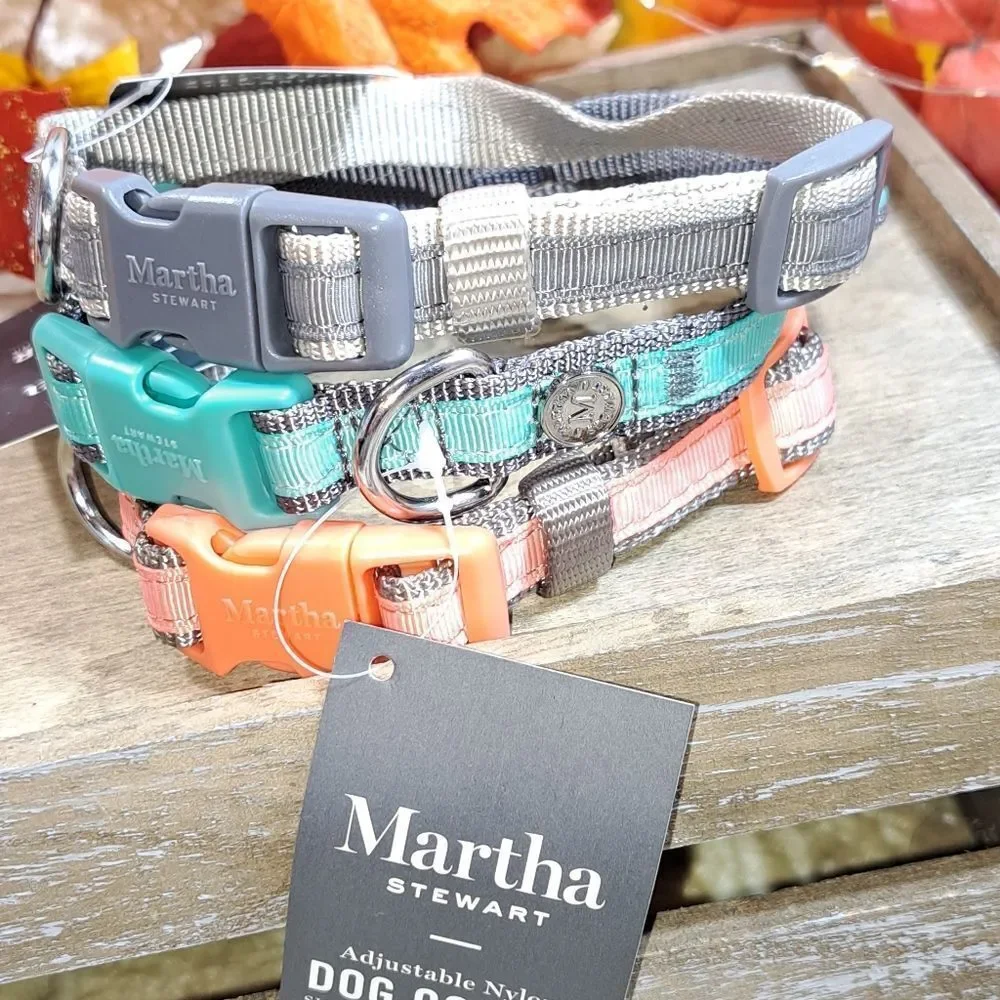 NWT Martha Stewart Dog Collar pet collar - Picture 1 of 9